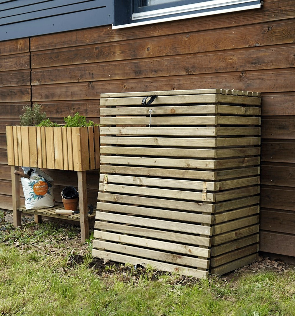  Composteur En Bois Avec Trappes - 320 L - Küb