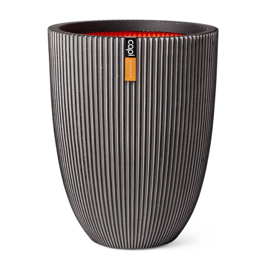  Vase élégant Groove 46x58 Cm Anthracite