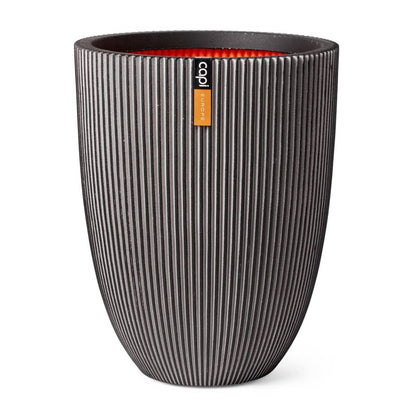  Vase élégant Groove 46x58 Cm Anthracite