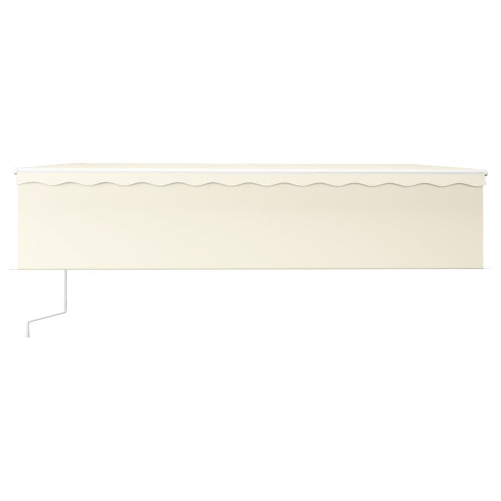 VIDAXL Auvent Automatique Store Capteur De Vent Et Led 6x3 M Crème