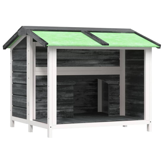 VIDAXL Chenil Gris 96x87x80,5 Cm Bois De Pin Solide