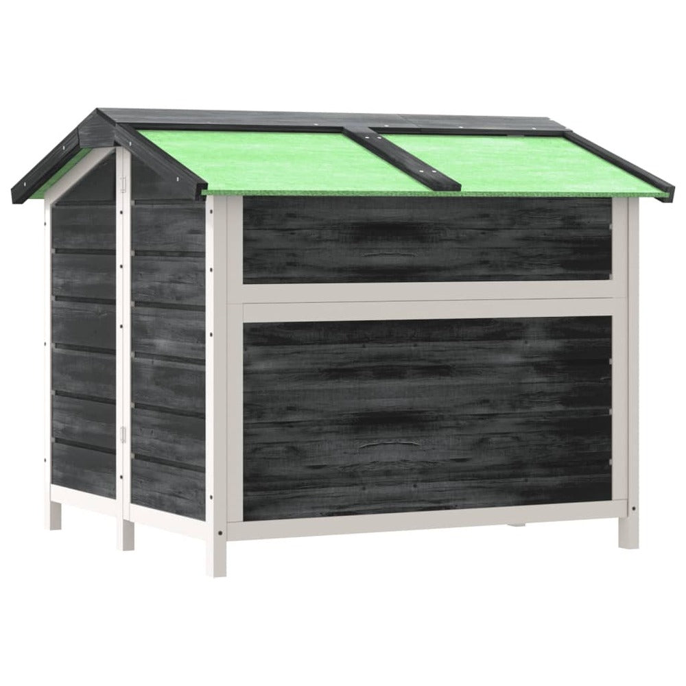 VIDAXL Chenil Gris 96x87x80,5 Cm Bois De Pin Solide