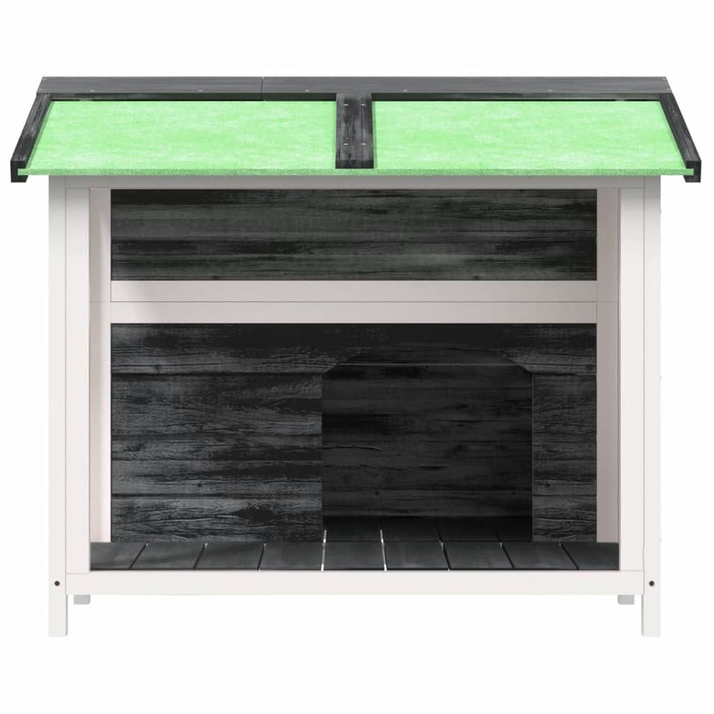 VIDAXL Chenil Gris 96x87x80,5 Cm Bois De Pin Solide