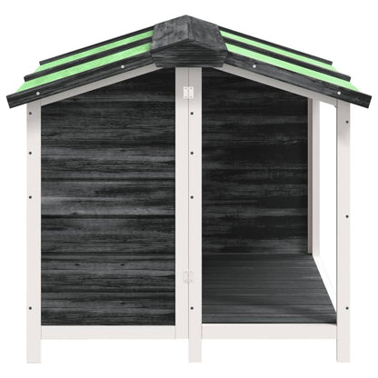 VIDAXL Chenil Gris 96x87x80,5 Cm Bois De Pin Solide
