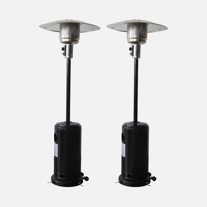  Lot De 2 Chauffages D'extérieur à Gaz 13kw - Siberia - Parasols Chauffants. Avec Roulettes Et Stabilisateur