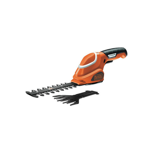Black & Decker Sculpte Haie - Cisaille à Gazon Black Et Decker - 7,2v - Batterie 1,5ah - Gsl700-qw