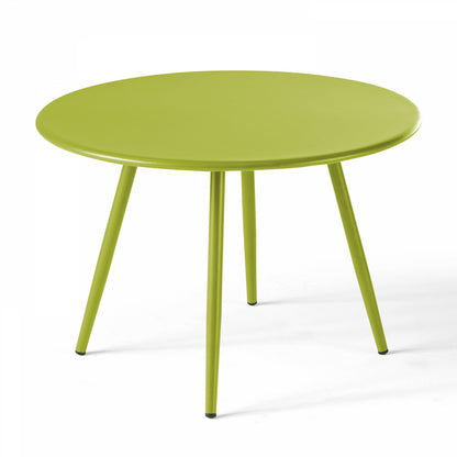  Lot De 2 Tables Basses Ronde En Acier Vert