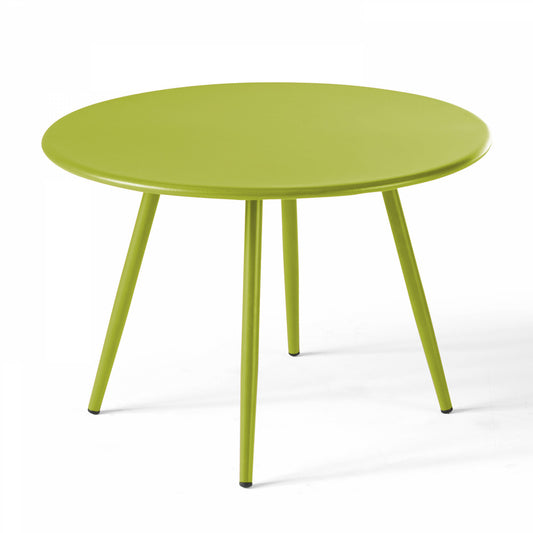  Lot De 2 Tables Basses Ronde En Acier Vert