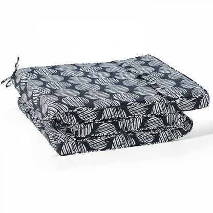  Coussin Pour Bain De Soleil Noir Et Blanc 186 X 60 X 5cm