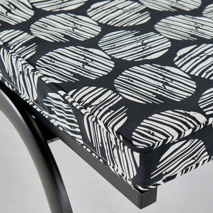  Coussin Pour Bain De Soleil Noir Et Blanc 186 X 60 X 5cm