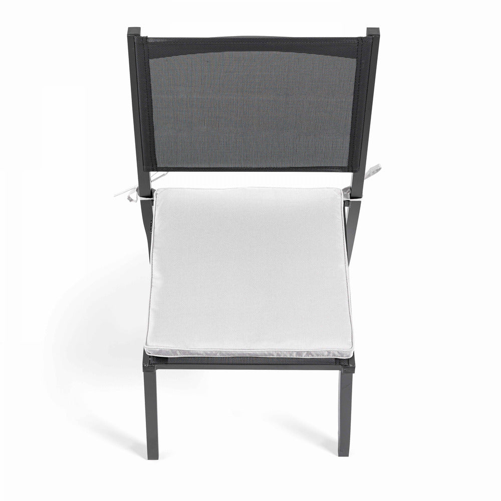  Lot De 4 Galettes De Chaise Polyester écru 40x40x3 Cm