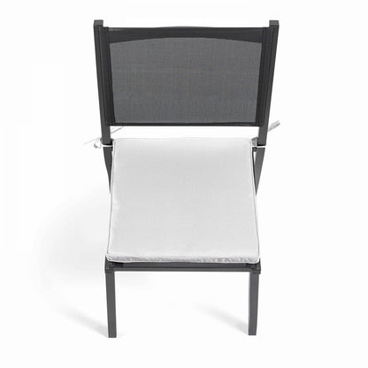  Lot De 4 Galettes De Chaise Polyester écru 40x40x3 Cm