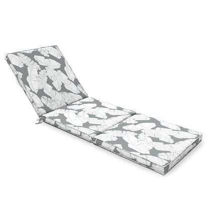  Coussin Pour Bain De Soleil Gris Et Blanc 186 X 60 X 5cm