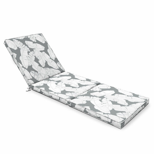  Coussin Pour Bain De Soleil Gris Et Blanc 186 X 60 X 5cm