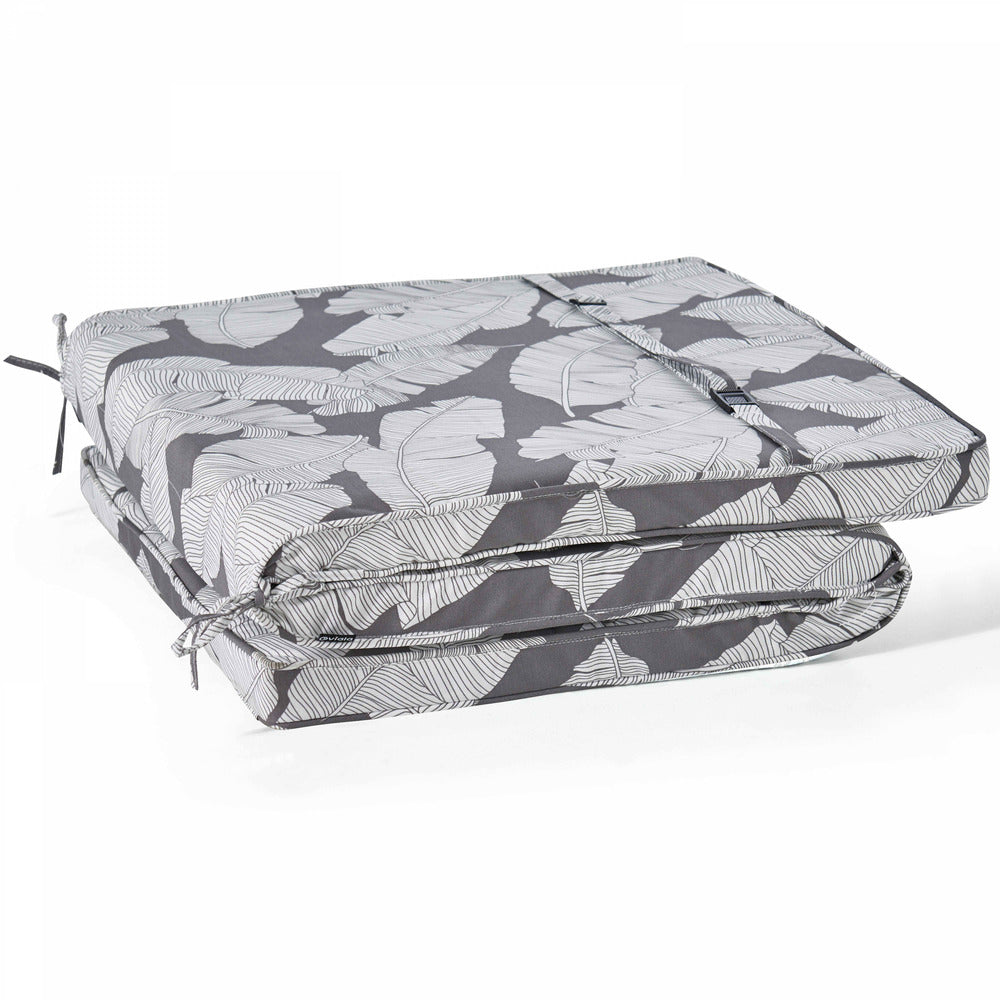  Coussin Pour Bain De Soleil Gris Et Blanc 186 X 60 X 5cm