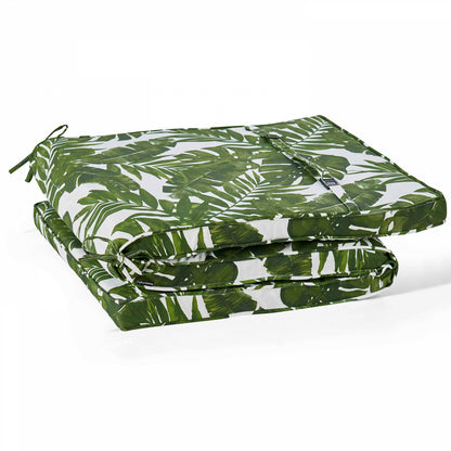  Coussin Bain De Soleil Polyester Blanc Et Vert 186 X 60 X 5 Cm