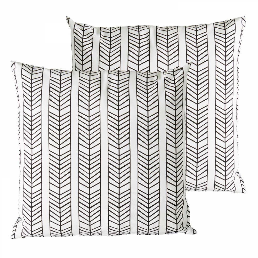  Lot De 2 Coussins Carrés Polyester Tembu 45x45x8 Cm