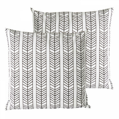  Lot De 2 Coussins Carrés Polyester Tembu 45x45x8 Cm