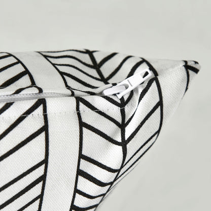  Lot De 2 Coussins Carrés Polyester Tembu 45x45x8 Cm