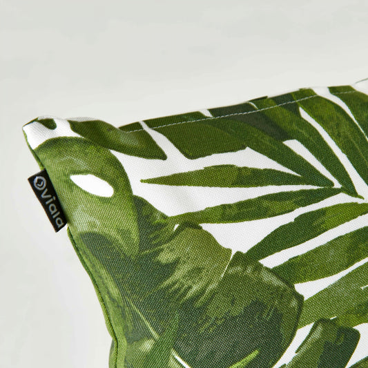  Lot De 2 Coussins Carrés Polyester Jungle 45x45x8 Cm