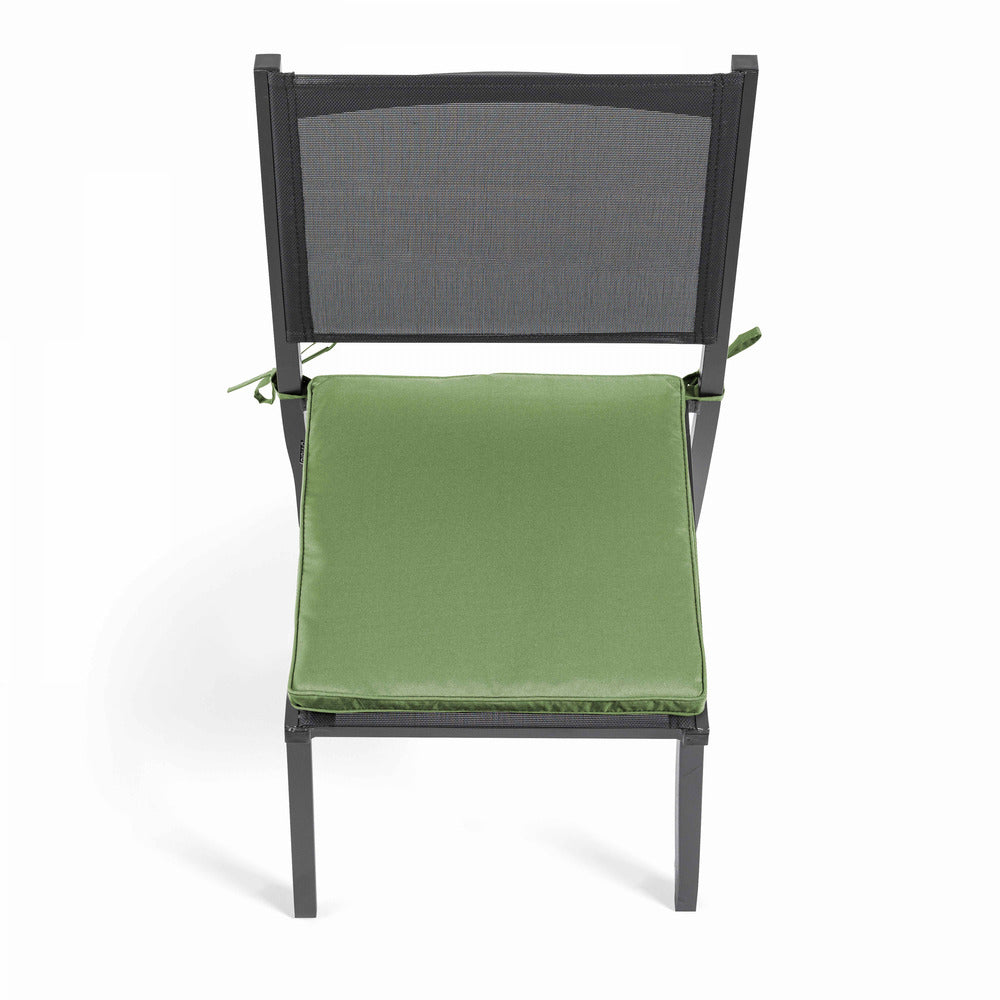 Lot De 4 Galettes De Chaise Polyester Vert Cactus 40x40x3 Cm