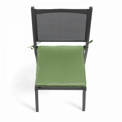  Lot De 4 Galettes De Chaise Polyester Vert Cactus 40x40x3 Cm