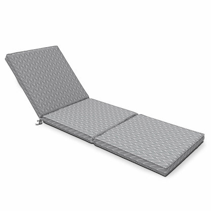  Coussin Bain De Soleil Polyester Gris 186 X 60 X 5 Cm