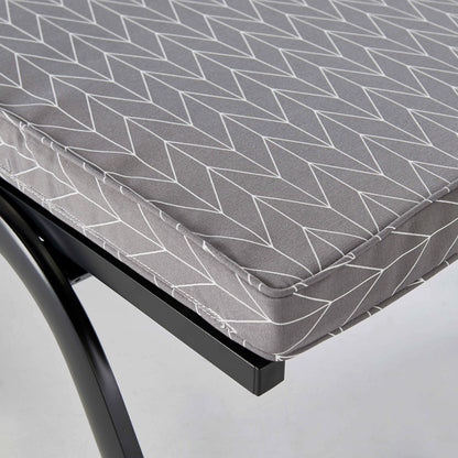  Coussin Bain De Soleil Polyester Gris 186 X 60 X 5 Cm