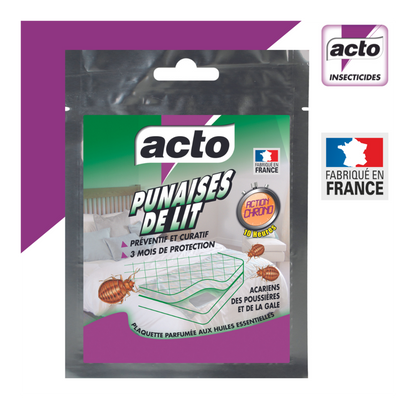  Acto Plaquette Punaises De Lit - Répulsive Et Insecticide