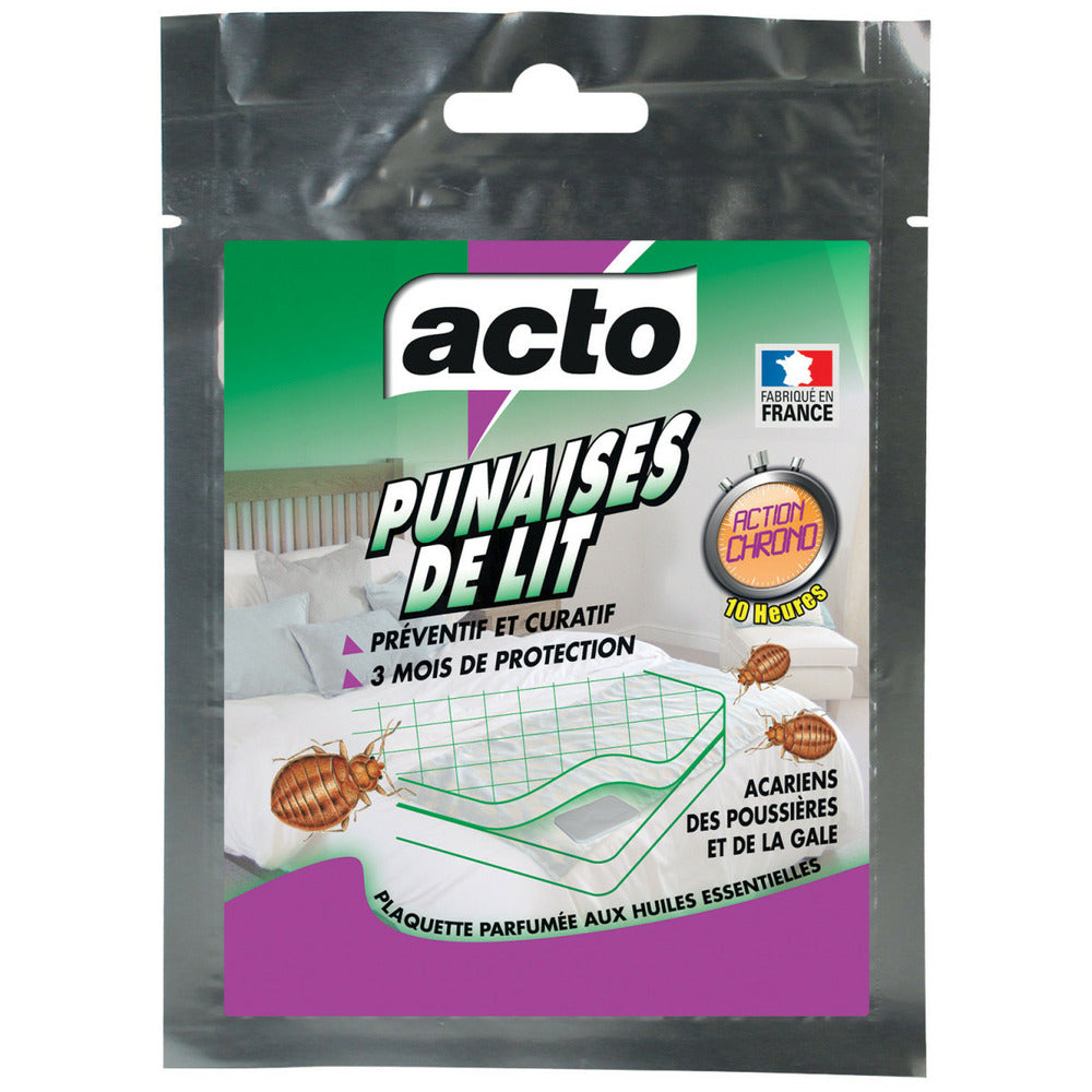  Acto Plaquette Punaises De Lit - Répulsive Et Insecticide