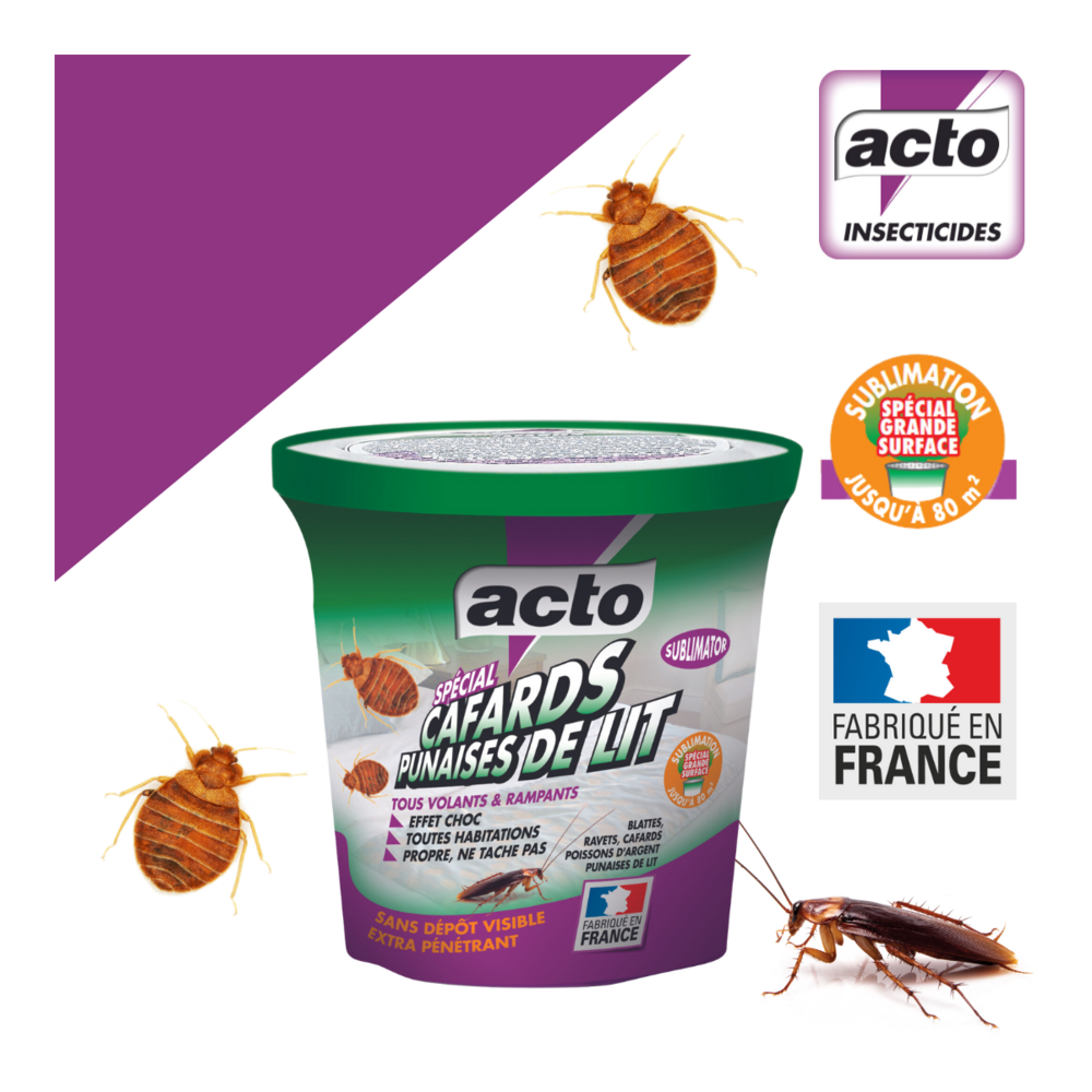  Acto Sublimator, éliminateur De Cafards Et Punaises De Lit