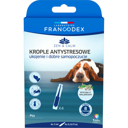  4 Pipettes Anti-stress Apaisement Et Bien-être Pour Chien