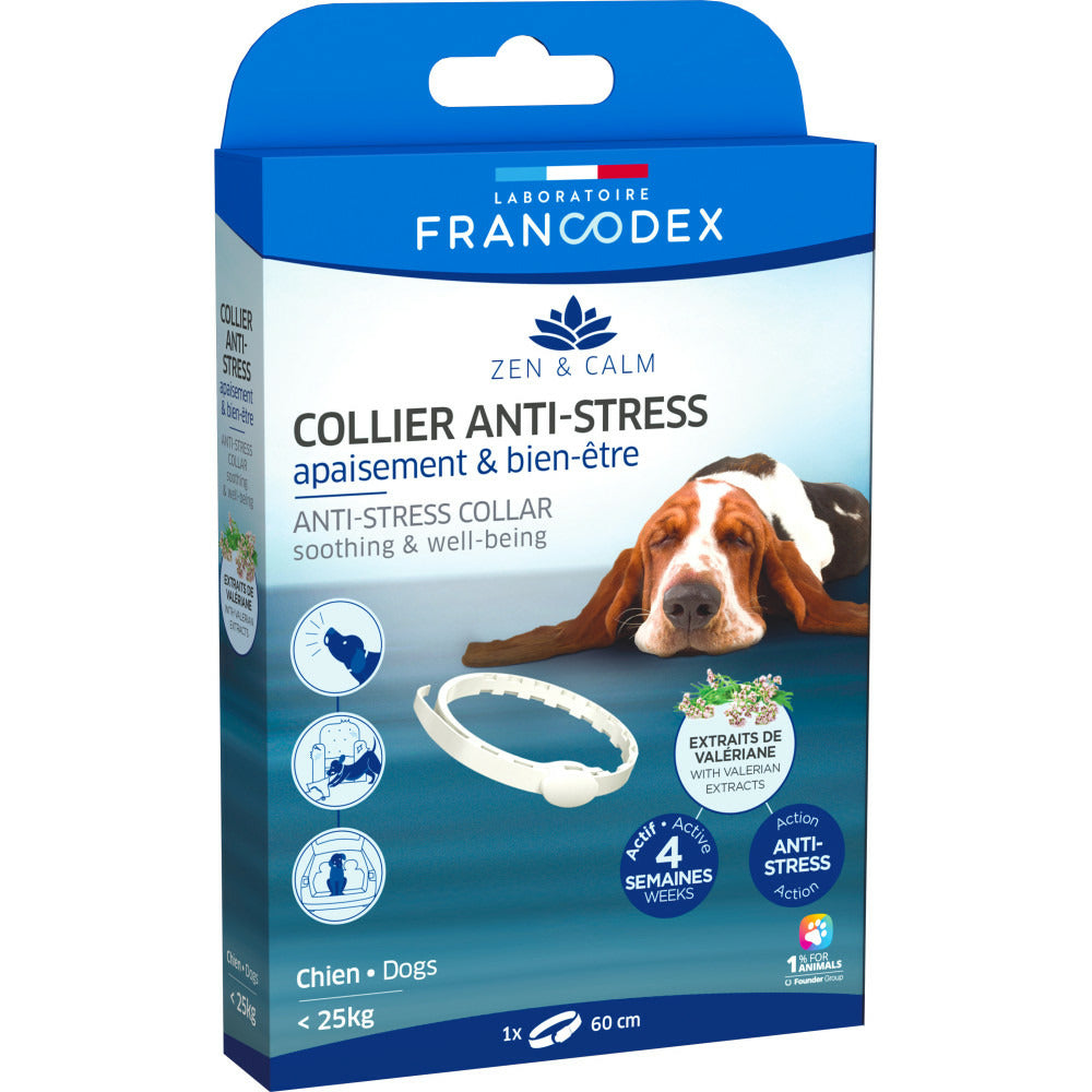  Collier Anti-stress 60 Cm Apaisement Et Bien-être Pour Chien