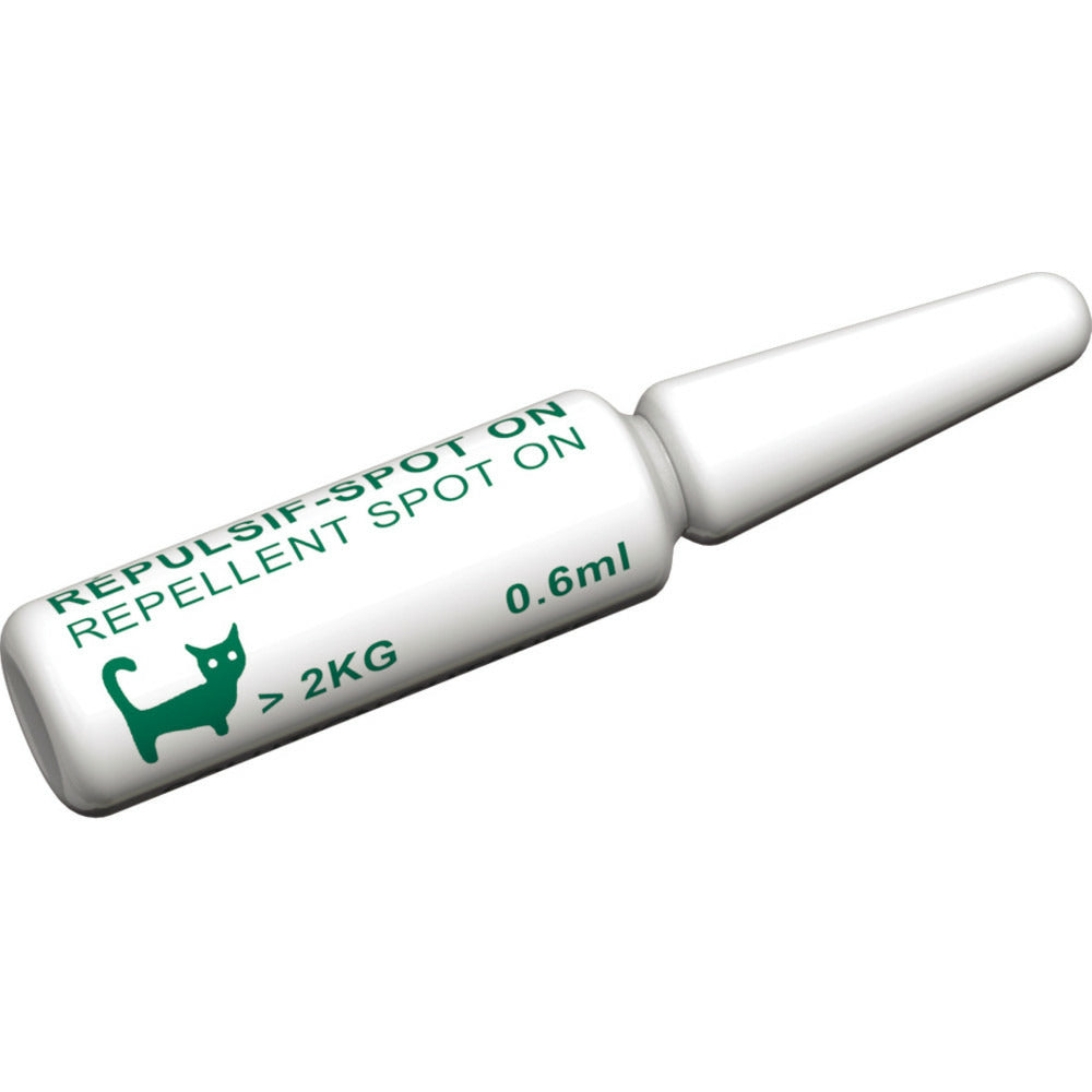  4 Pipettes Insectifuges Pour Chats Plus De 2 Kg Formule Renforcée