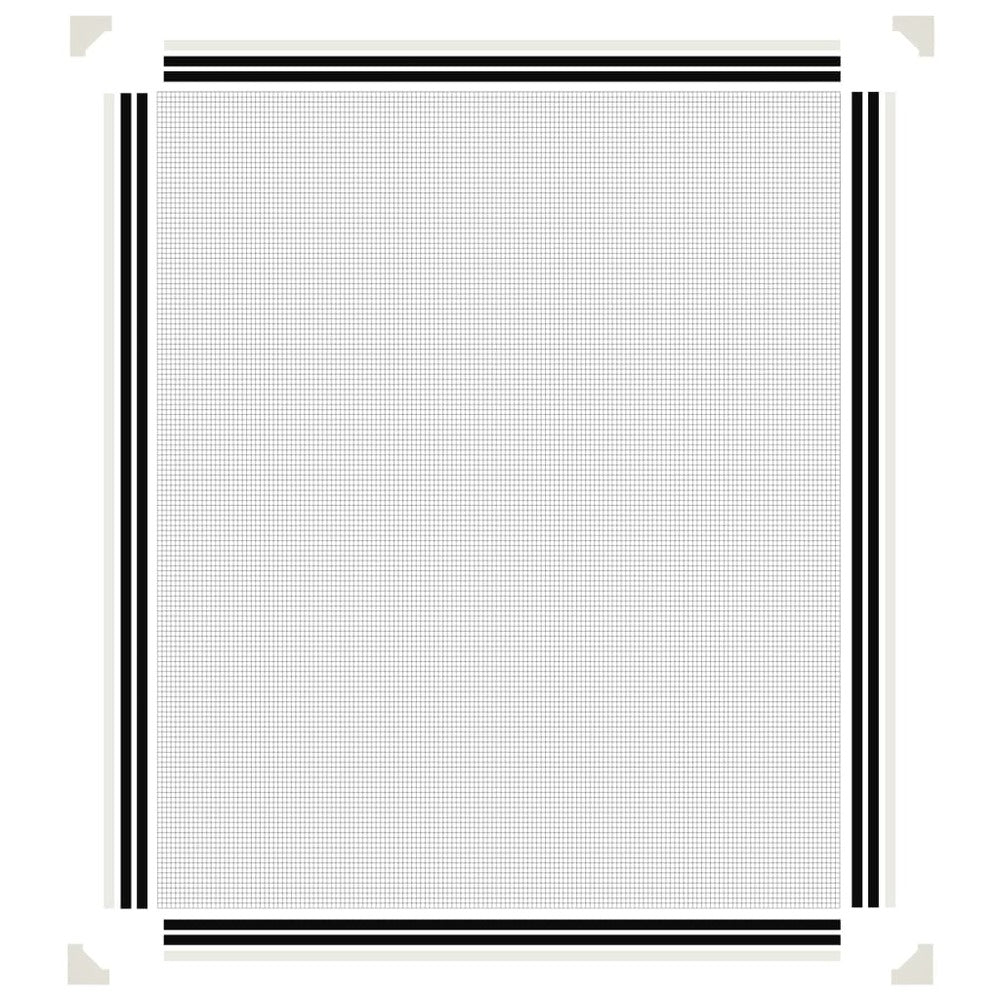 VIDAXL Moustiquaire Magnétique Pour Fenêtres Blanc 100x120 Cm