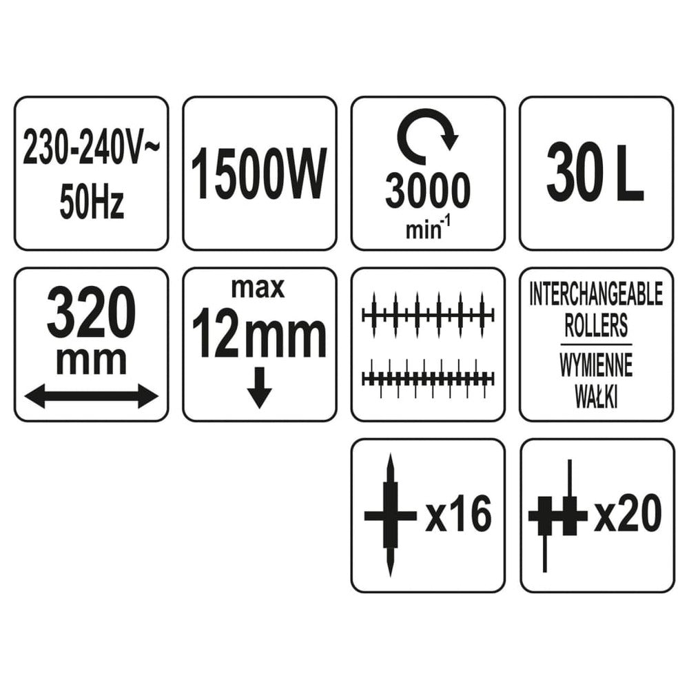  Scarificateur électrique 1500 W
