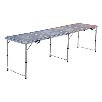  Table Beer-pong Pliable Avec Led Intégrées 240 Cm