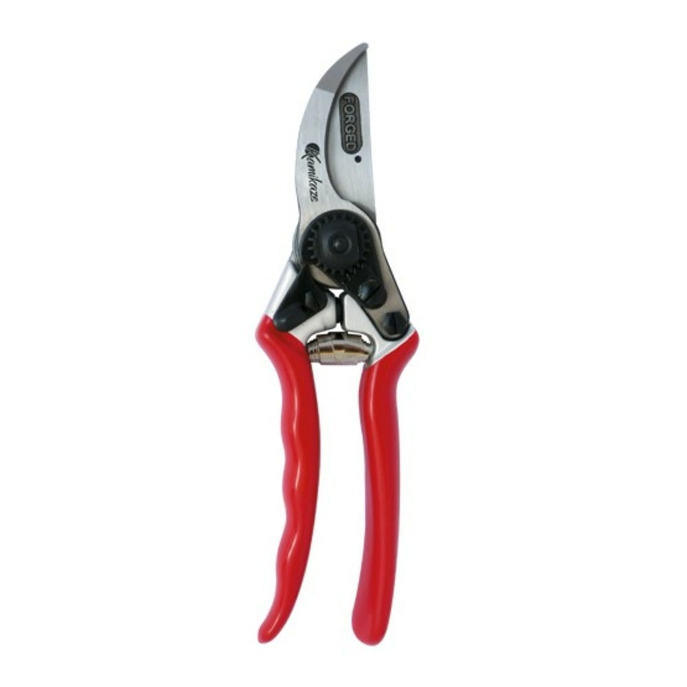 Km-5 Sécateur Forgé.semi Professionnel.ø 25mm. Poignées En Aluminium Rouge Avec Revêtement Pvc. Ciseaux De Jardinage.