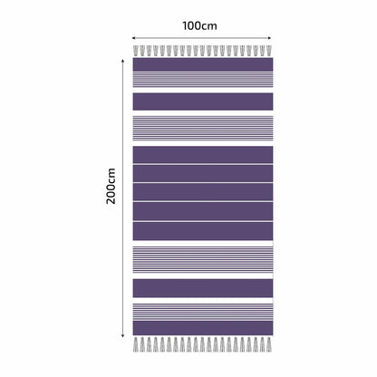  Fouta En Coton Arthur 100x200cm Violet