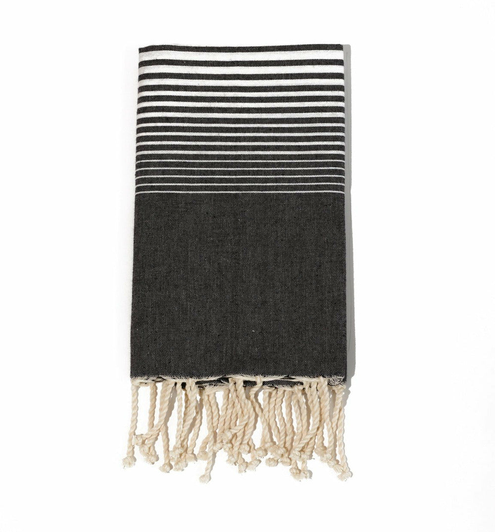  Fouta En Coton Miami 100x200cm Bleu Marine