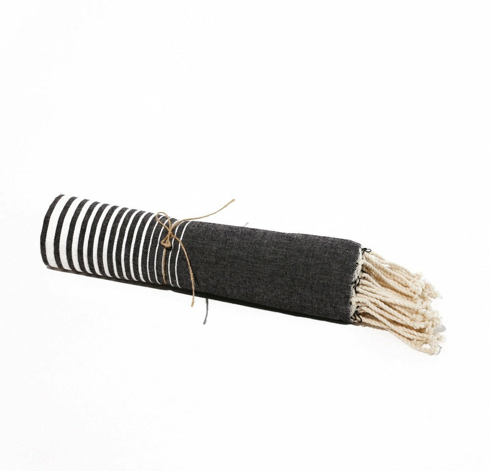  Fouta En Coton Miami 100x200cm Bleu Marine