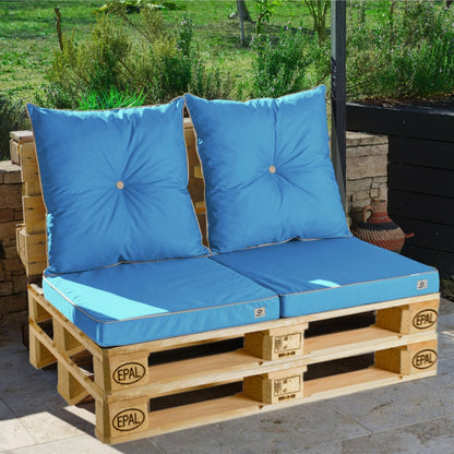  Coussin De Remplacement Pour Chaise, Fauteuil Jardin 60 X 60 Cm – Bleu Petrole