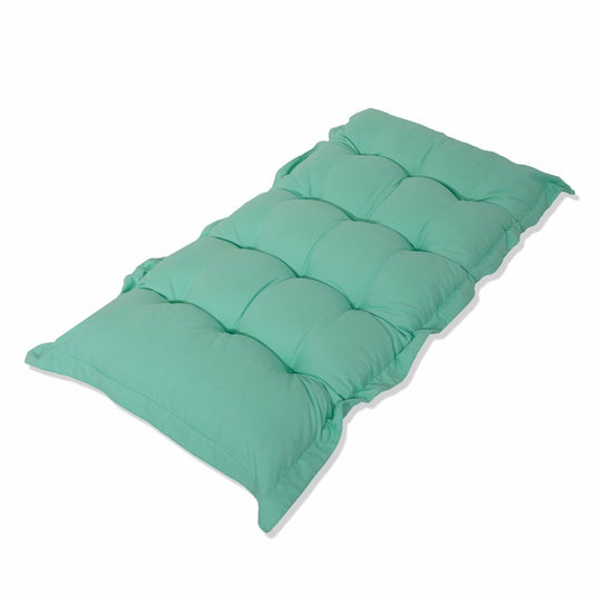  Coussin Capitonné Confort Intérieur Extérieur 120x60cm - Vert Mint