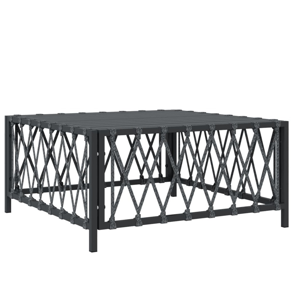 VIDAXL Salon De Jardin 8 Pcs Avec Coussins Anthracite Acier