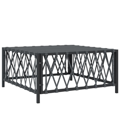 VIDAXL Salon De Jardin 8 Pcs Avec Coussins Anthracite Acier