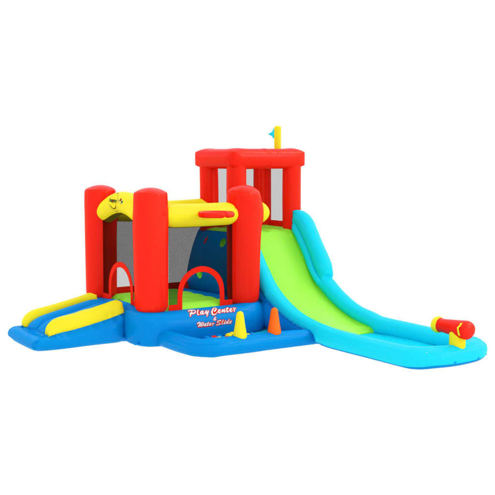 Happy Hop Château Gonflable Avec Toboggan Et Piscine 330x441x233 Cm