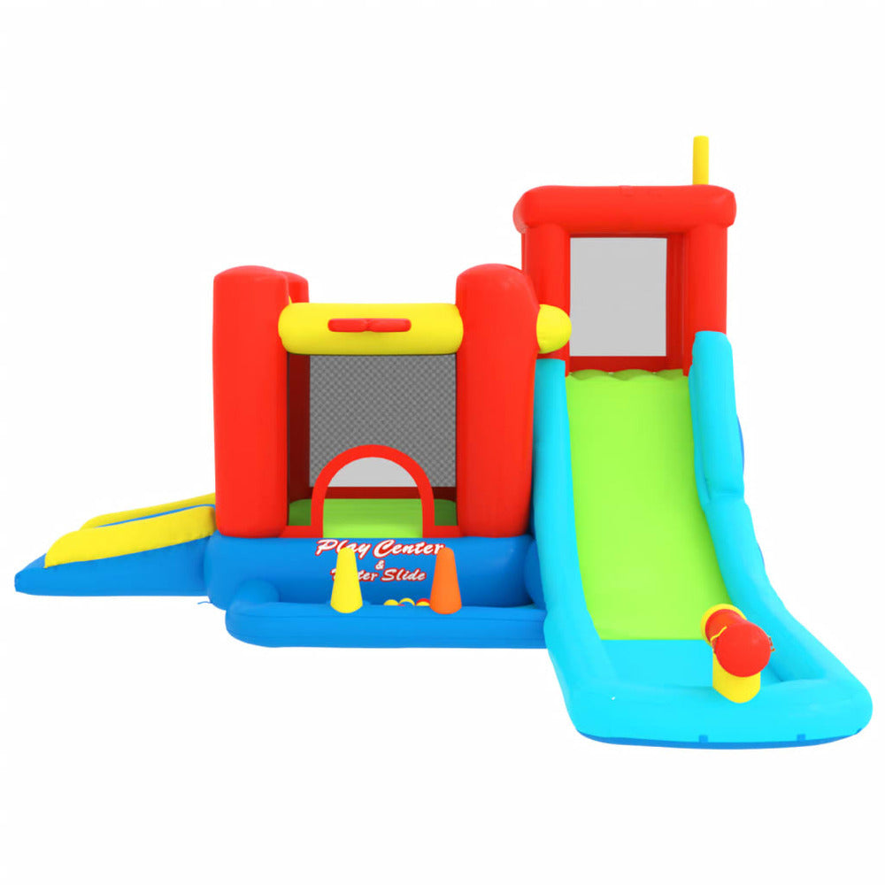 Happy Hop Château Gonflable Avec Toboggan Et Piscine 330x441x233 Cm