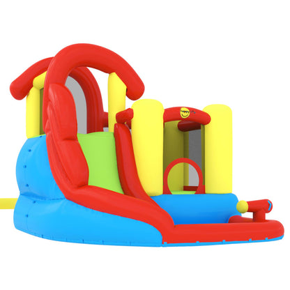 Happy Hop Château Gonflable Avec Toboggan Et Piscine 280x319x211 Cm
