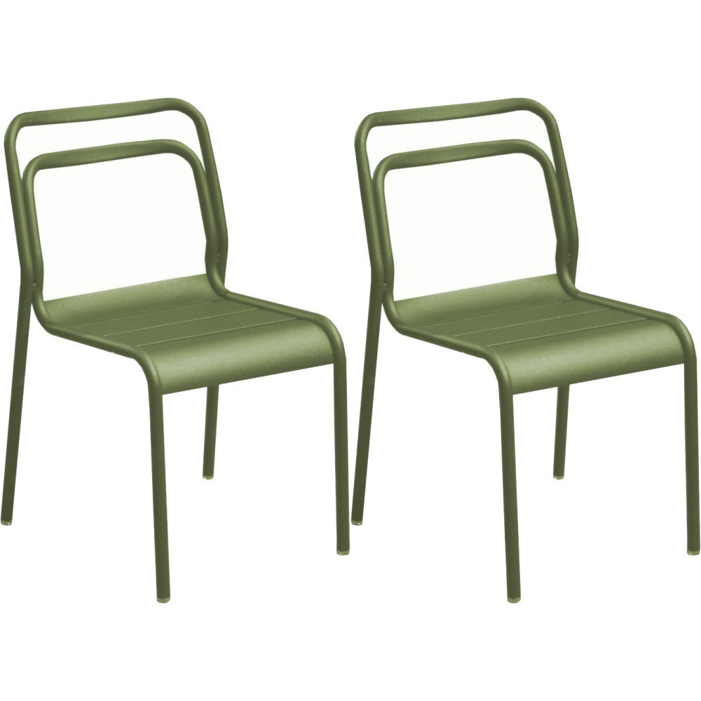  Chaises En Aluminium Eos (lot De 2)