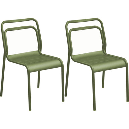  Chaises En Aluminium Eos (lot De 2)
